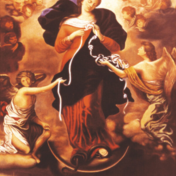 Cartolina Maria che scioglie i nodi