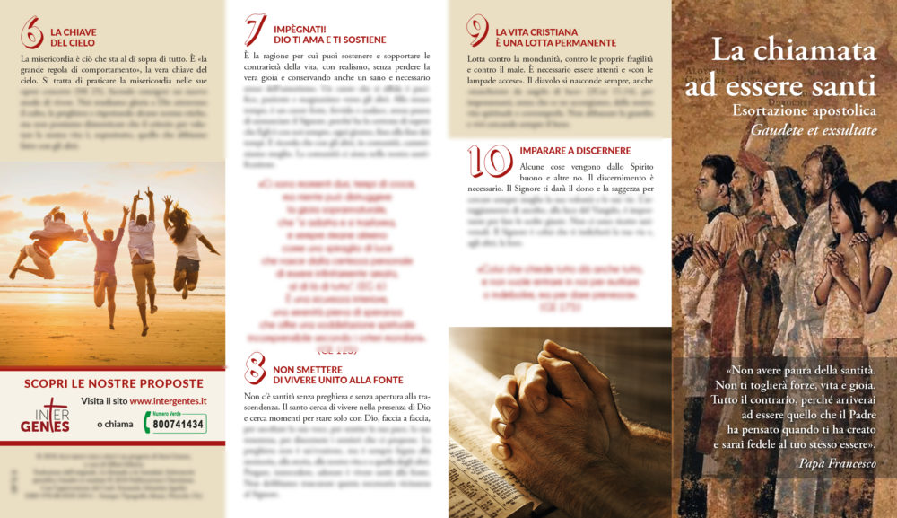 La chiamata ad essere santi - Esortazione apostolica Gaudete et exsultate - immagine 3