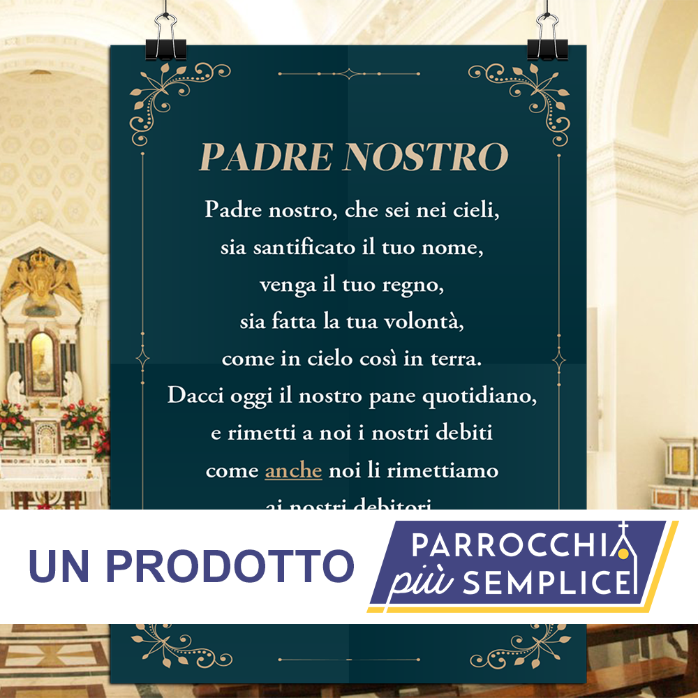 Cartello rigido Padre Nostro – nuovo Messale