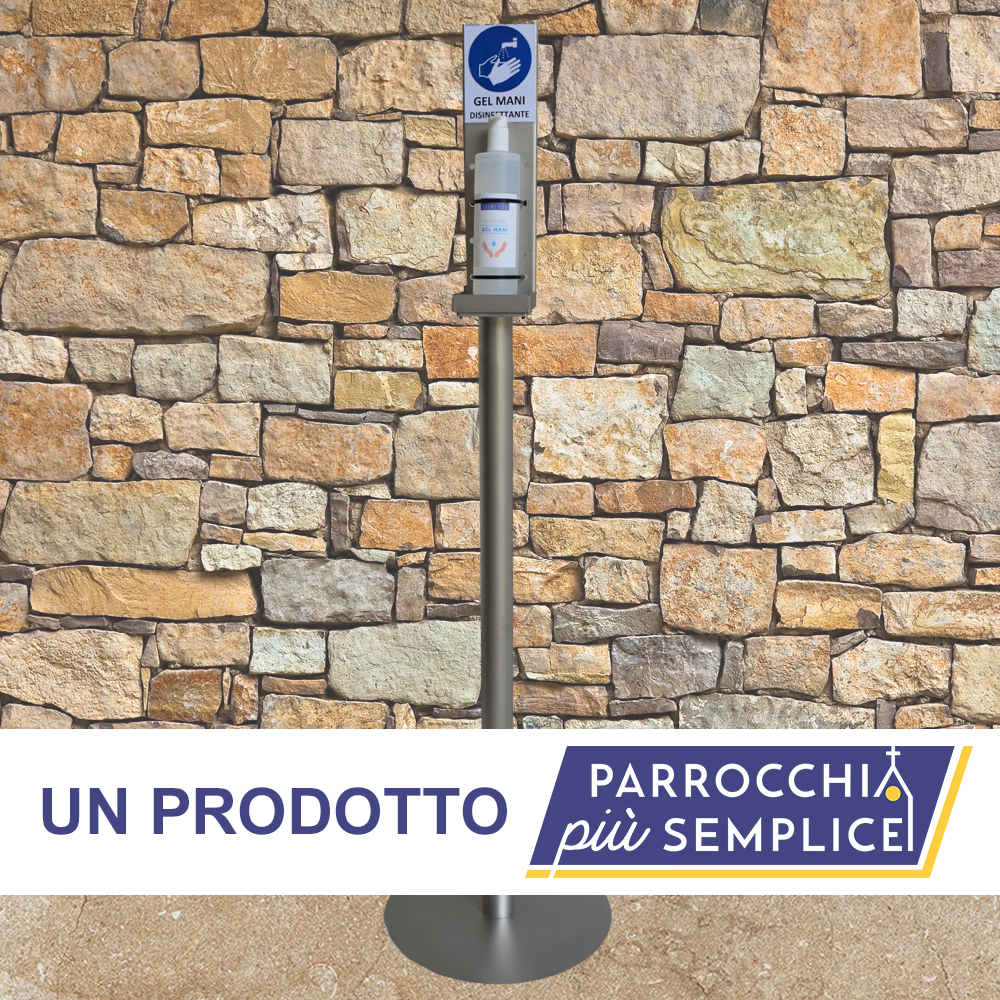 Piantana porta gel + dispenser gel 500ml